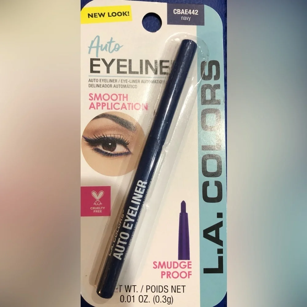 3pack smudge proof smooth application black & navy‎ auto eyeliner bundle